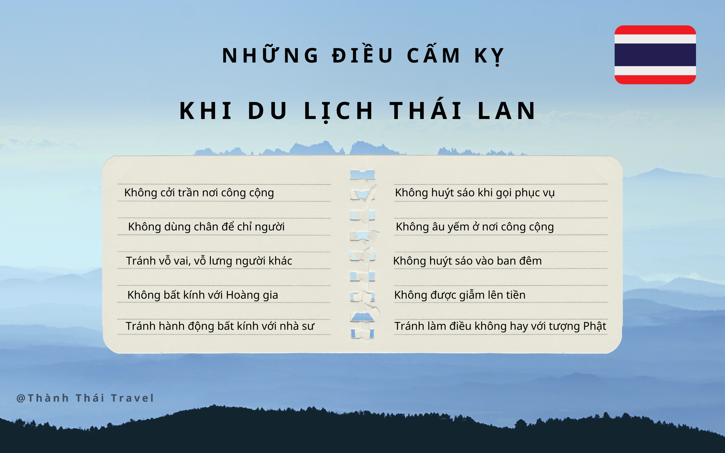 điều cấm kỵ ở thái lan 
