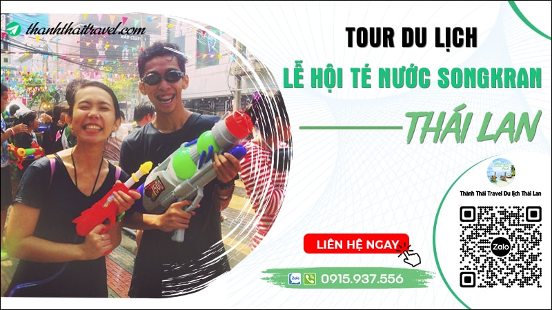 lễ hội té nước songkran thái lan