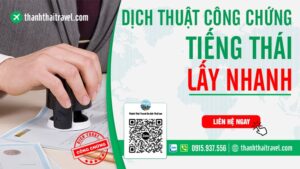 dịch thuật công chứng tiếng thái lấy nhanh