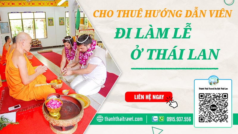 hướng dẫn viên đi làm lễ ở thái lan