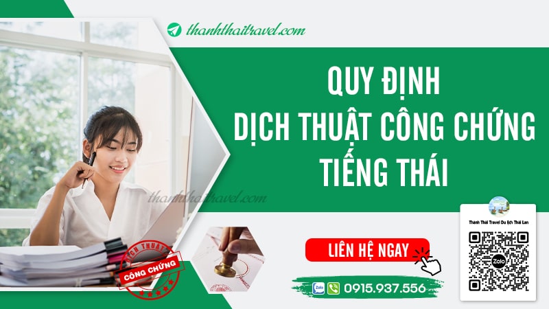 quy định dịch thuật công chứng tiếng thái