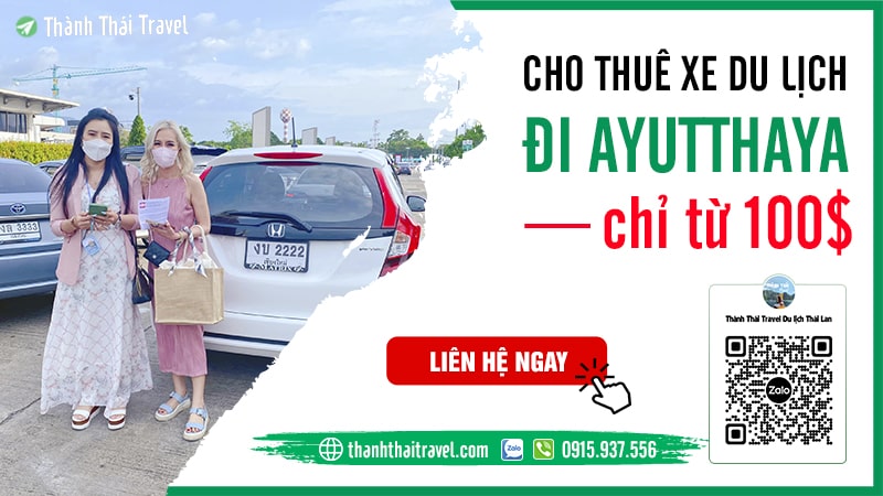 thuê xe từ bangkok đi ayutthaya