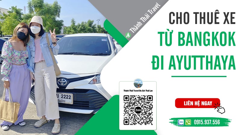 thuê xe từ bangkok đi ayutthaya
