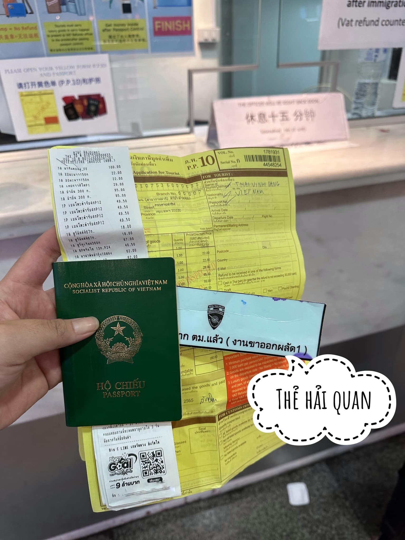 hoàn thuế khi mua hàng ở thái lan