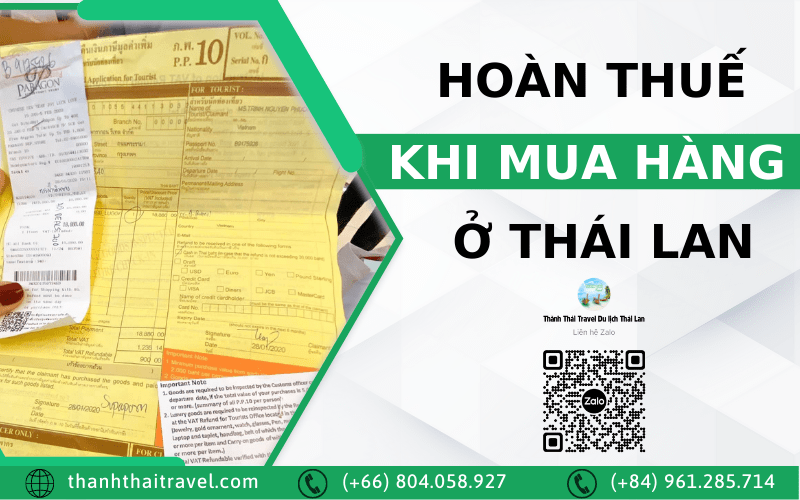 hoàn thuế khi mua hàng ở thái lan