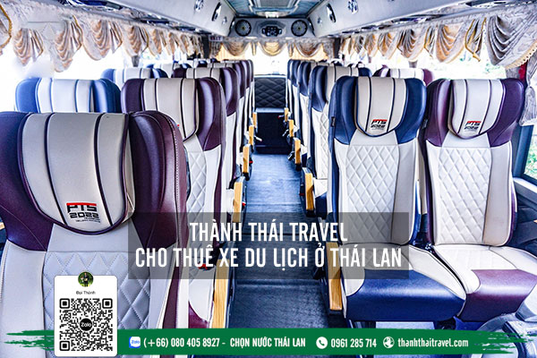 Nội thất sang trọng bên trong xe 22 - 25 chỗ của Thành Thái Travel