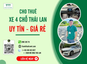 Thành Thái Travel cho thuê xe 4 chỗ Thái Lan giá rẻ